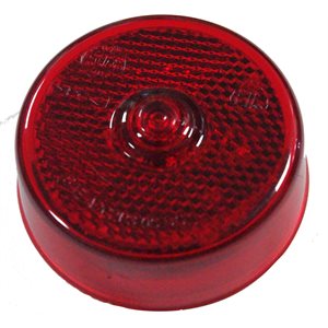 2.5" ROUND LED MARKER LIGHT, 5 DIODE, RED W / REFLEX