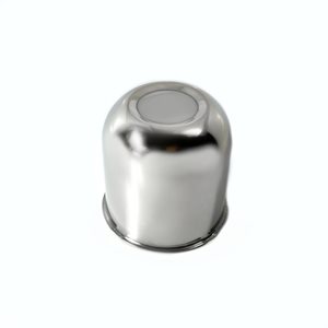AXLE COVER, PUSH-THROUGH CENTER,CLOSED, 3.28" DIA , STAINLESS STEEL