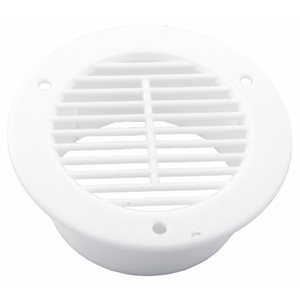 AIR VENT COVER, ROUND, WHITE