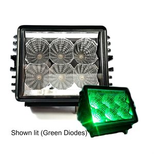 4.6" OFF-ROAD, LIGHT BAR, GREEN LED, DOUBLE ROW, SPOT BEAM, 1350 LM