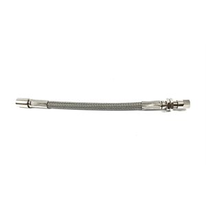AIR VALVE, 7" BRAIDED STAINLESS, HOSE WITH TEFLON CORE